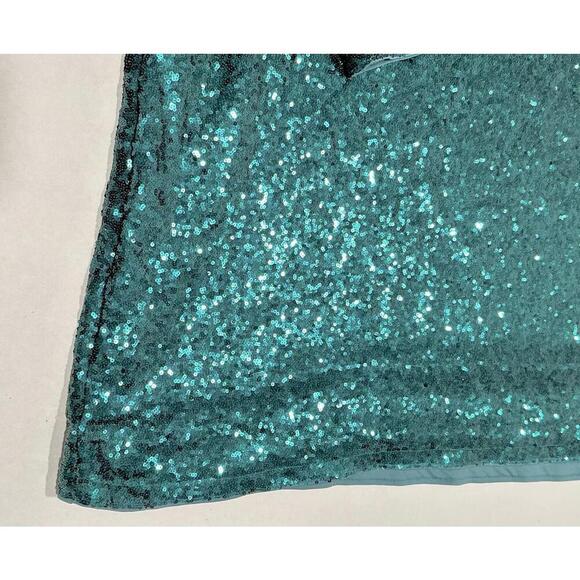 NWT Pinup Fashion Womens Sequin Dress Long Sleeve Green Coctail Plus Size 24 - Picture 8 of 15